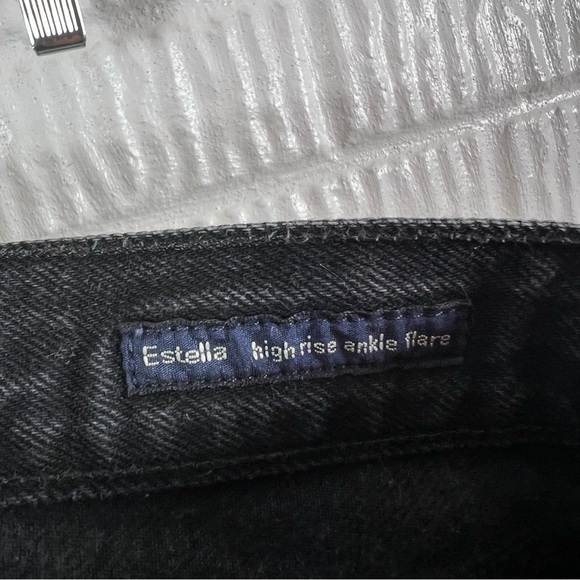 Citizens of Humanity Estella High Rise Ankle Flare Black Moon 26 - Picture 8 of 9